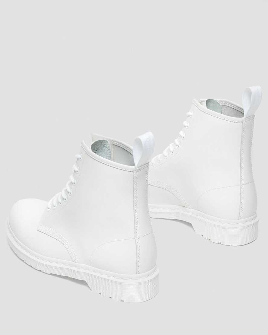 Dr Martens 1460 Mono Smooth Leder Stiefeletten Damen Weiß | VPI-971432