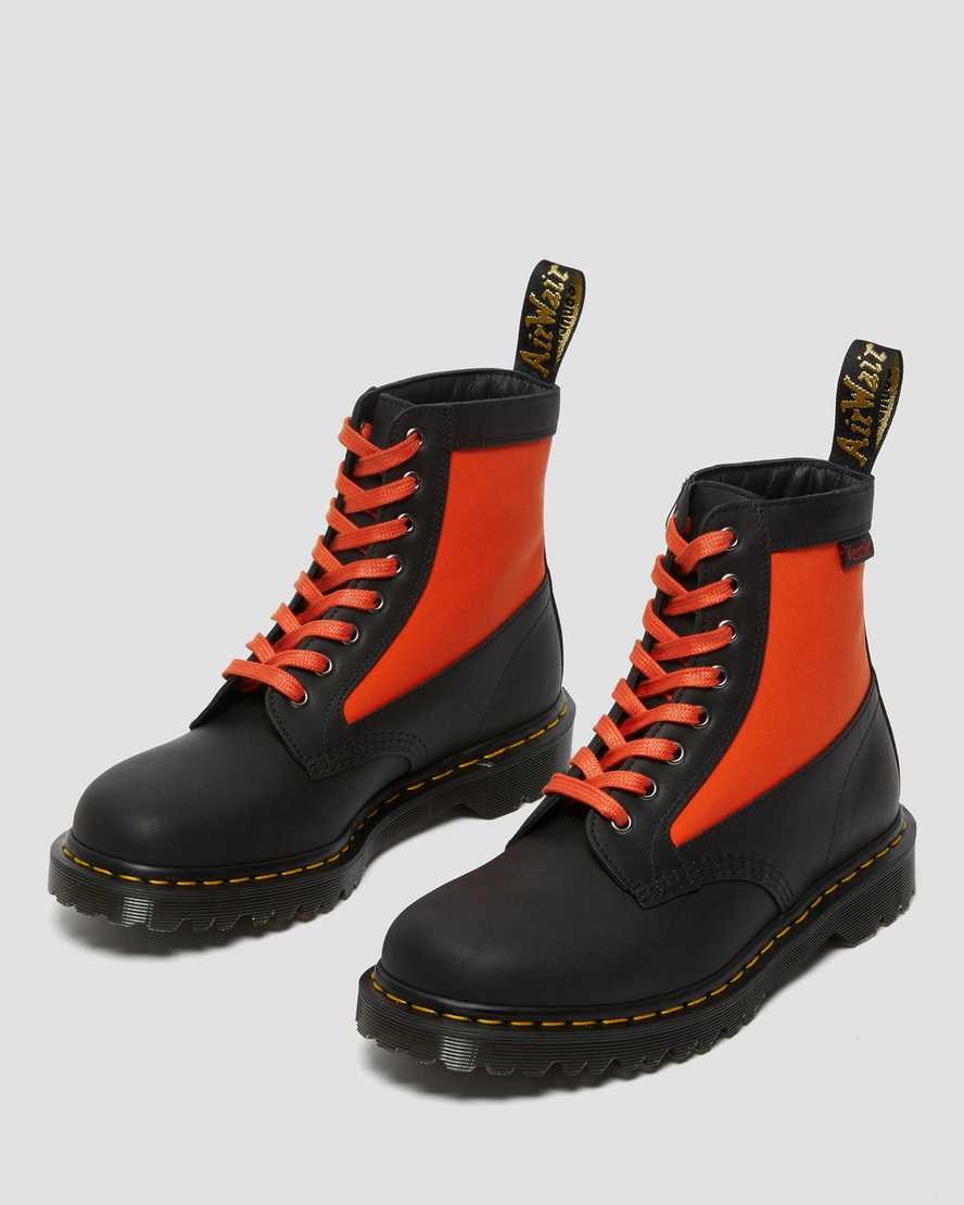 Dr Martens 1460 Panel Made in England Leder Stiefeletten Herren Schwarz | BPH-405861