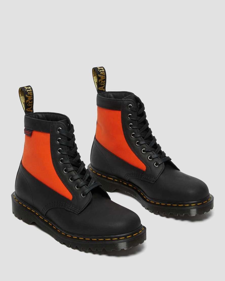 Dr Martens 1460 Panel Made in England Leder Stiefeletten Herren Schwarz | BPH-405861