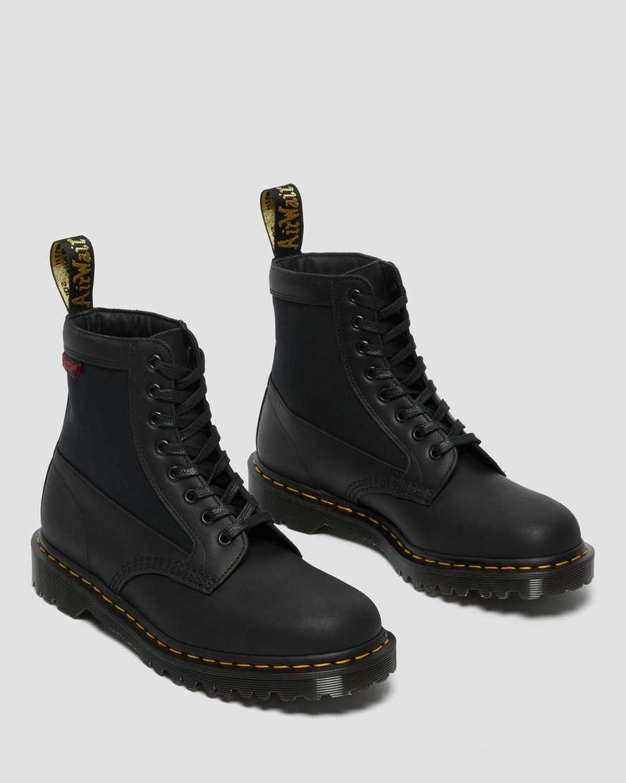 Dr Martens 1460 Panel Made in England Leder Stiefeletten Damen Schwarz | IMX-513690