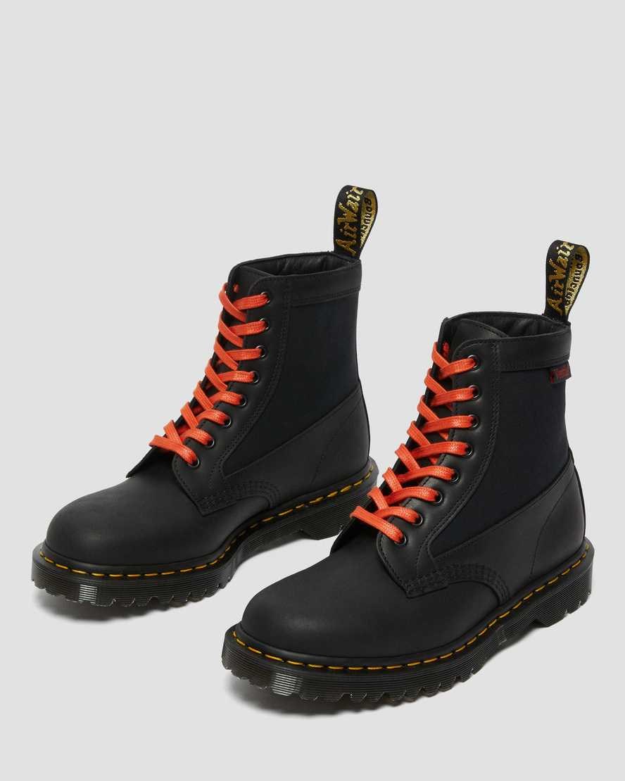 Dr Martens 1460 Panel Made in England Leder Stiefeletten Damen Schwarz | IMX-513690