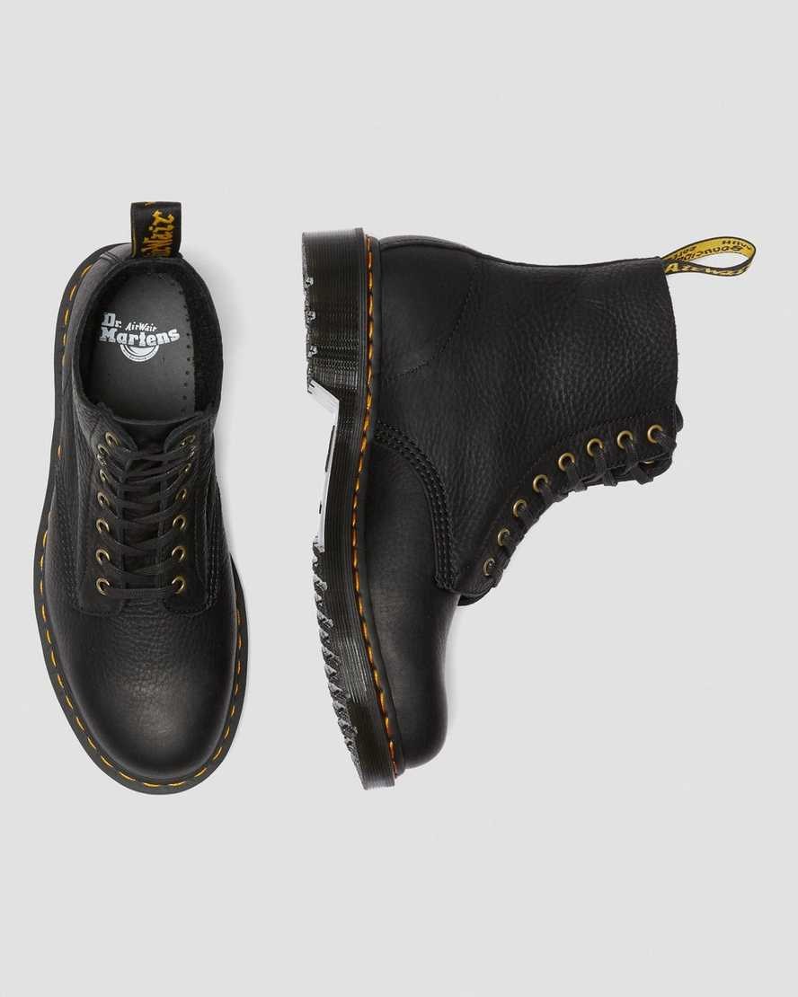 Dr Martens 1460 Pascal Ambassador Leder Schnürstiefel Herren Schwarz | KEG-648309