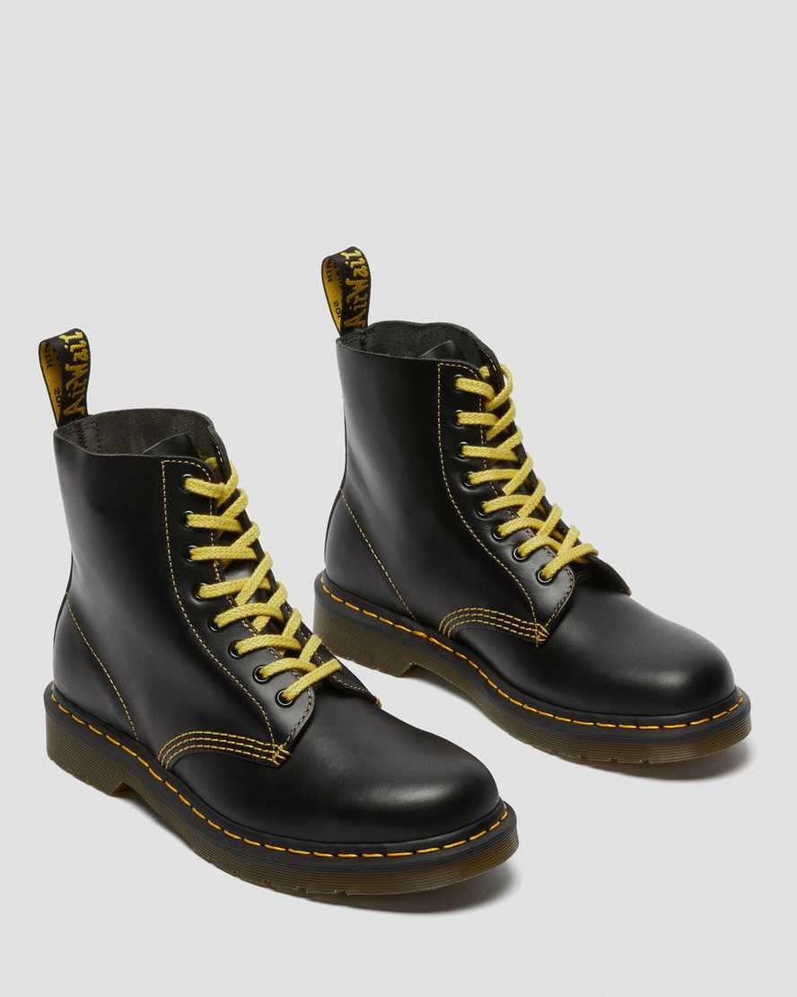 Dr Martens 1460 Pascal Atlas Leder Stiefeletten Damen Dunkelgrau | TRV-967423