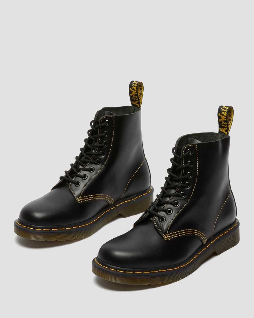 Dr Martens 1460 Pascal Atlas Leder Stiefeletten Damen Dunkelgrau | TRV-967423