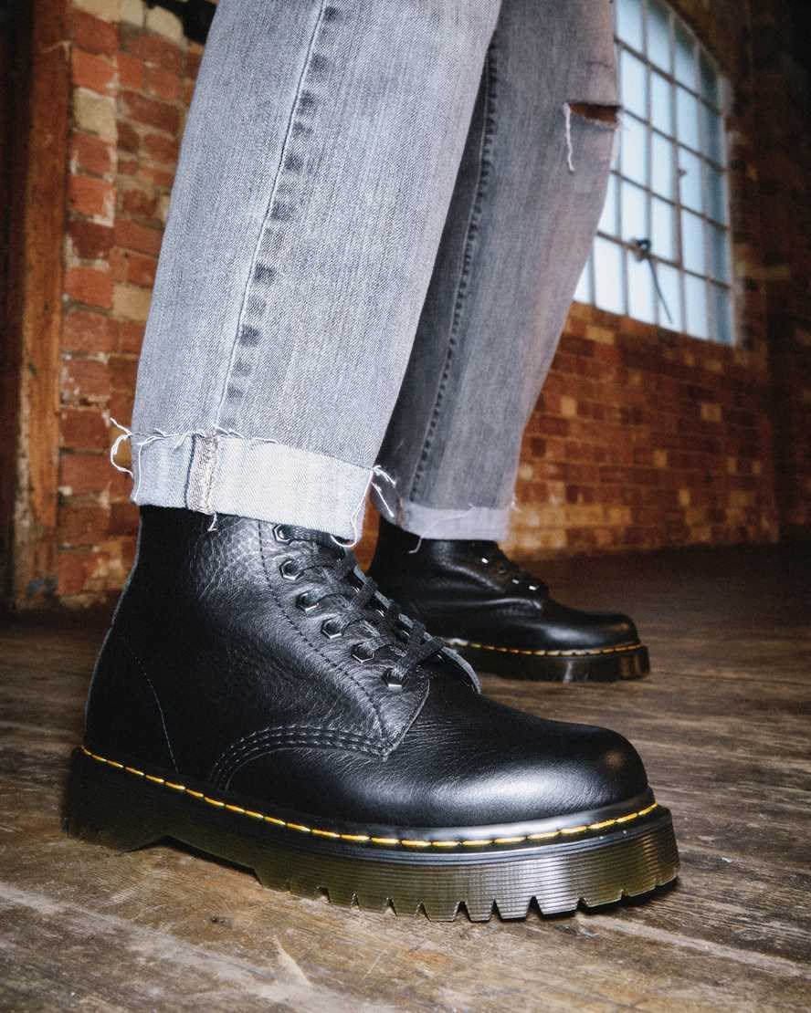 Dr Martens 1460 Pascal Bex Leder Schnürstiefel Damen Schwarz | COZ-629378