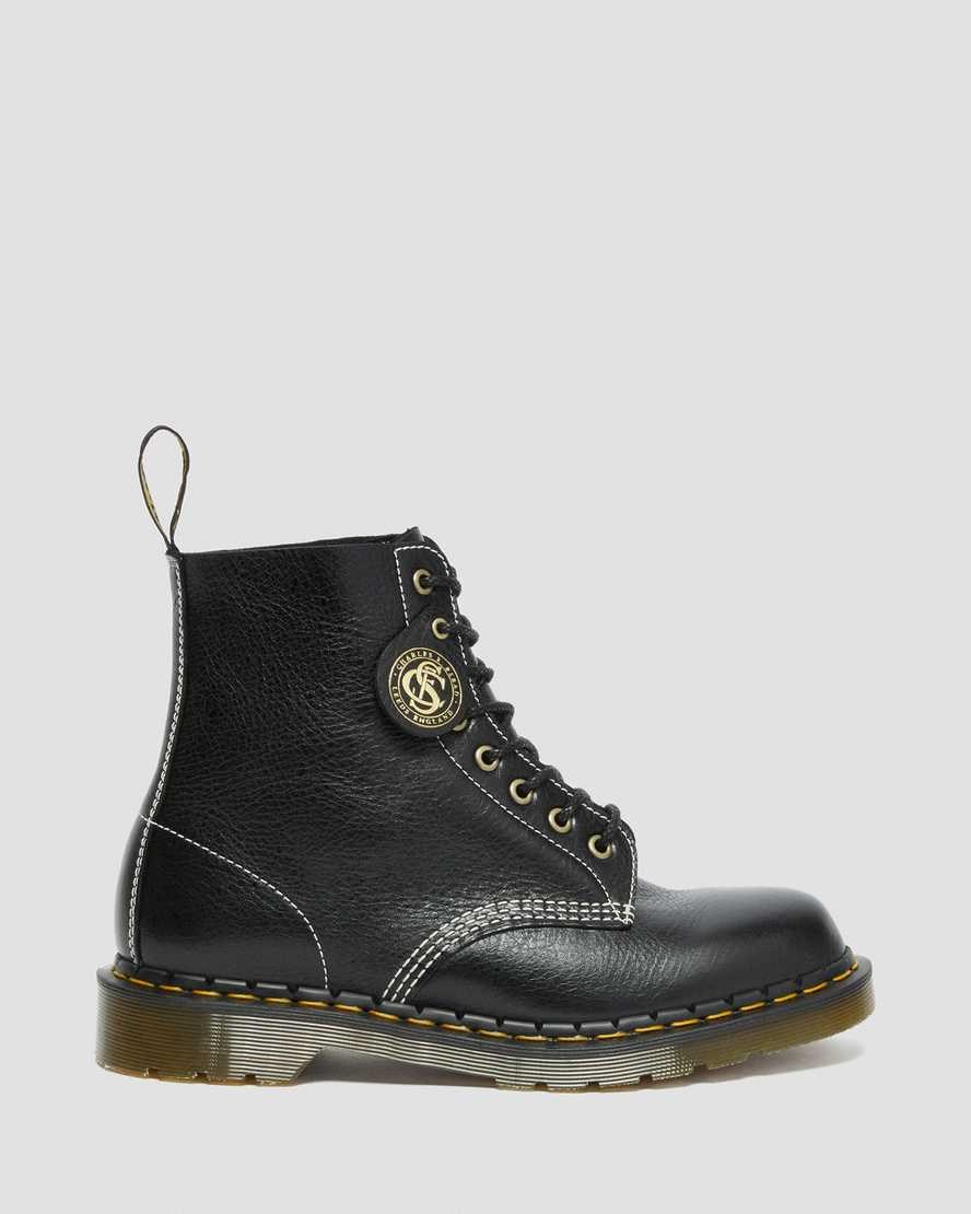 Dr Martens 1460 Pascal Made in England Klassische Leder Stiefeletten Herren Schwarz | ZCE-372916