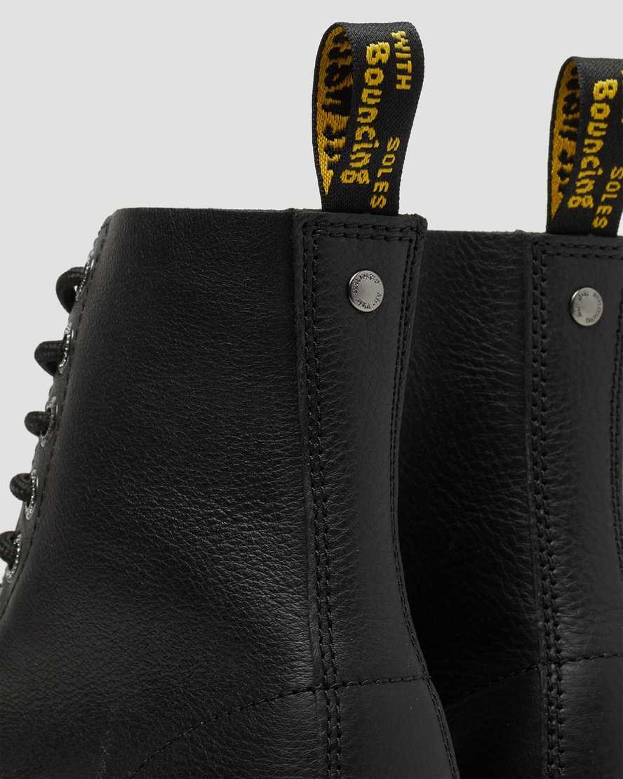 Dr Martens 1460 Pascal Max Leder Schnürstiefel Damen Schwarz | KLS-924068