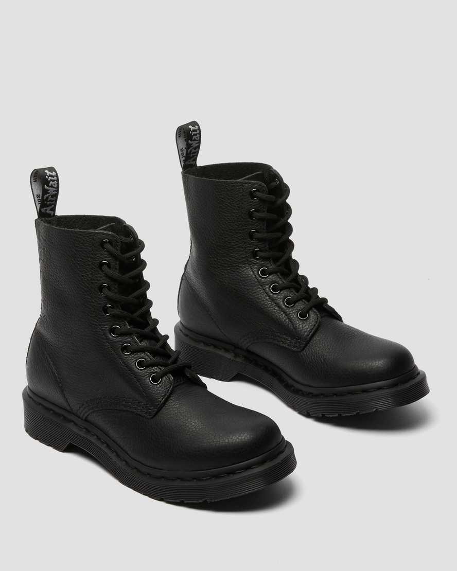 Dr Martens 1460 Pascal Mono Schnürstiefel Damen Schwarz | HJZ-290648