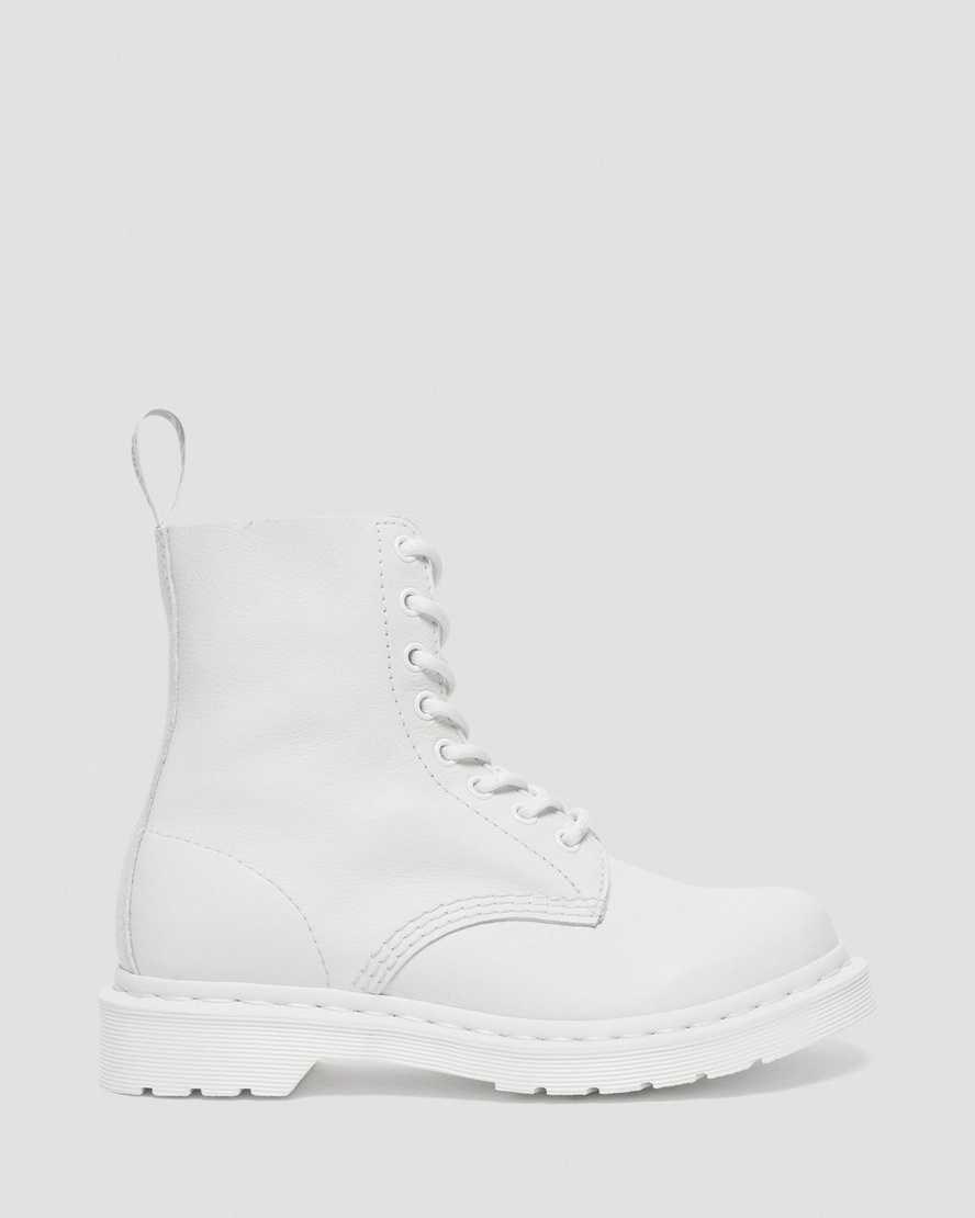 Dr Martens 1460 Pascal Mono Stiefeletten Damen Weiß | LXV-167598