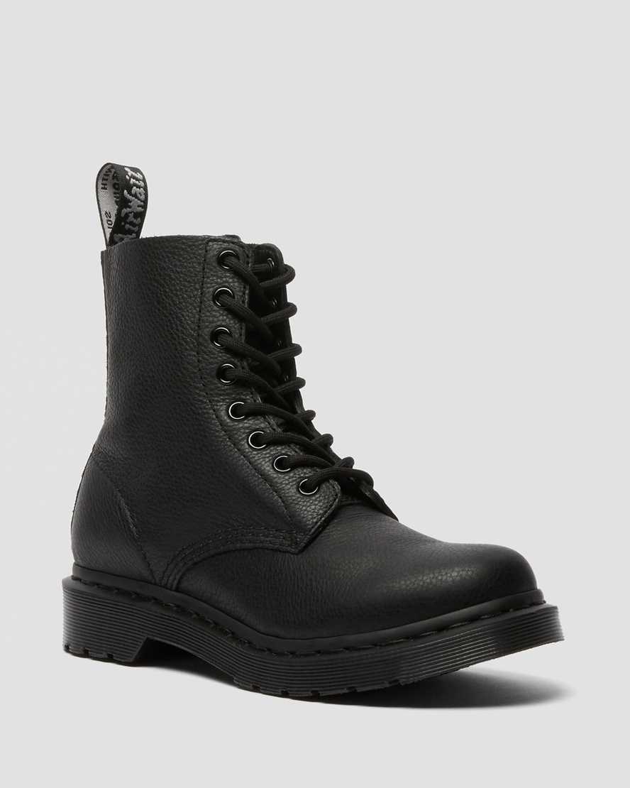 Dr Martens 1460 Pascal Mono Stiefeletten Damen Schwarz | TSM-025786