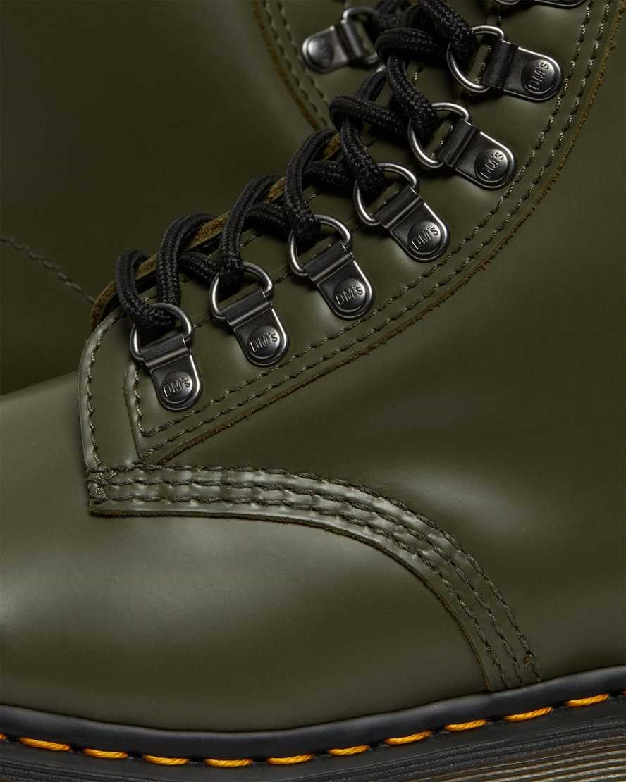 Dr Martens 1460 Pascal Verso Smooth Leder Stiefeletten Herren Grün | IUO-376295