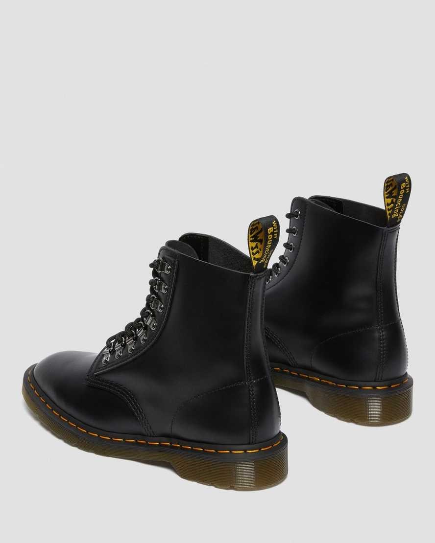 Dr Martens 1460 Pascal Verso Smooth Leder Stiefeletten Damen Schwarz | LCX-026789