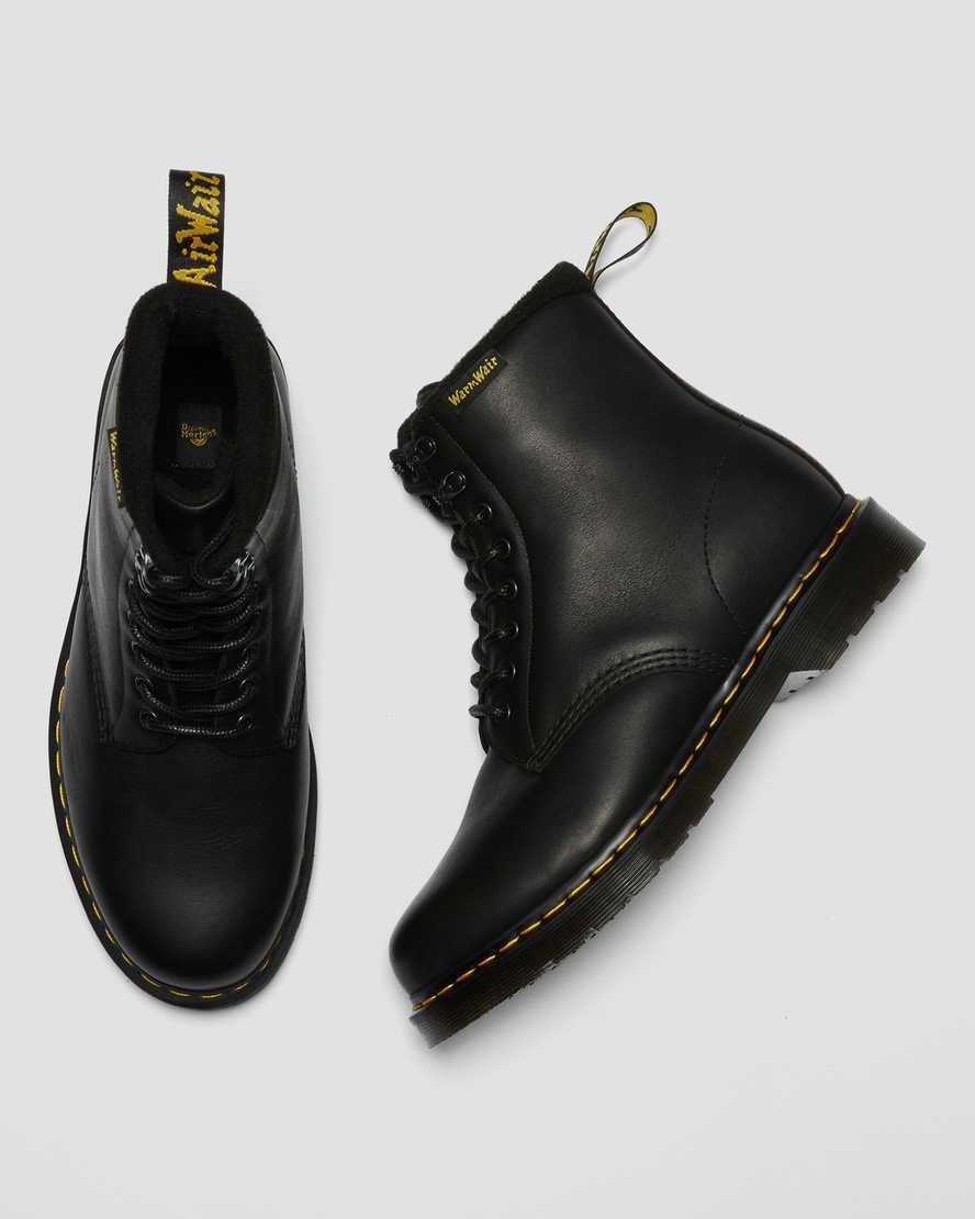 Dr Martens 1460 Pascal Warmwair Leder Schnürstiefel Damen Schwarz | ORA-154382