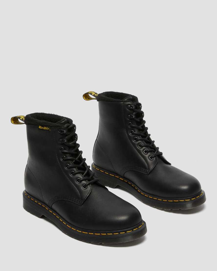 Dr Martens 1460 Pascal Warmwair Leder Schnürstiefel Damen Schwarz | ORA-154382