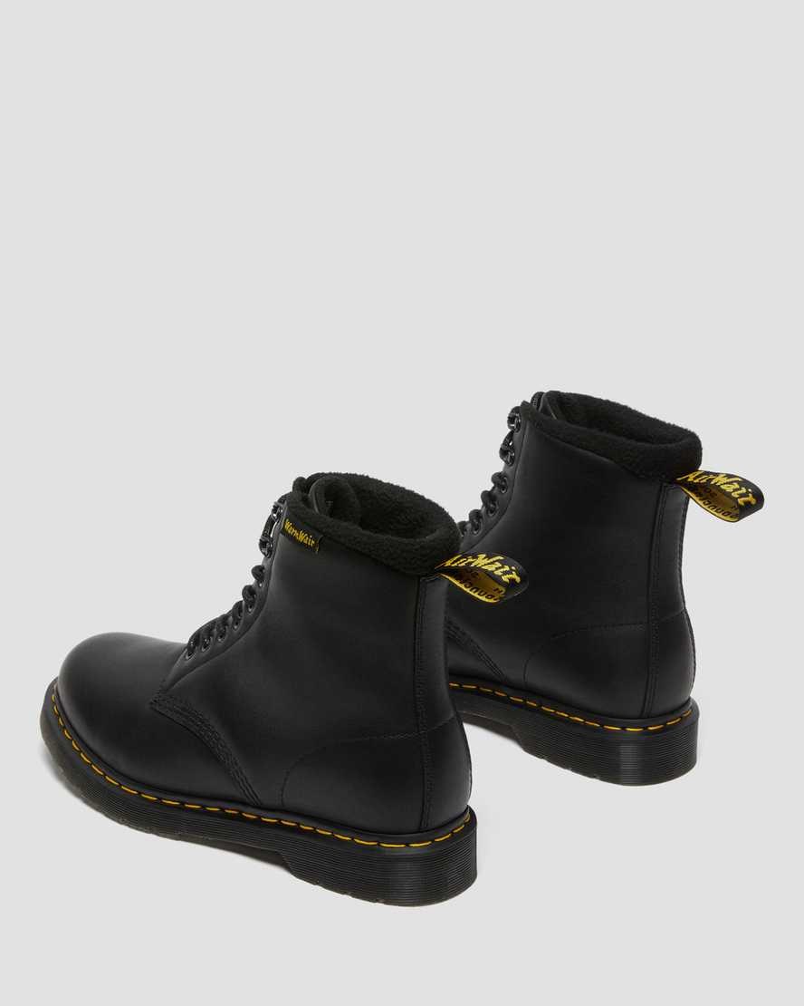 Dr Martens 1460 Pascal Warmwair Leder Schnürstiefel Damen Schwarz | ORA-154382