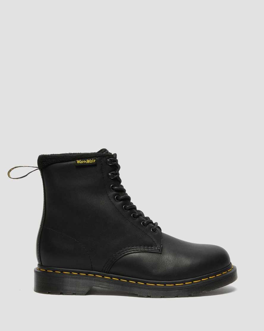 Dr Martens 1460 Pascal Warmwair Leder Schnürstiefel Damen Schwarz | ORA-154382