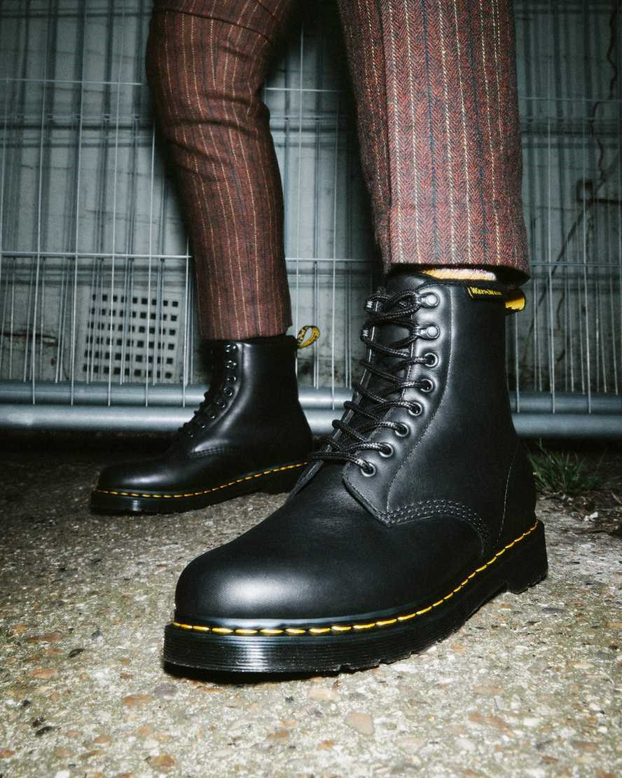 Dr Martens 1460 Pascal Warmwair Leder Schnürstiefel Herren Schwarz | VEQ-408629