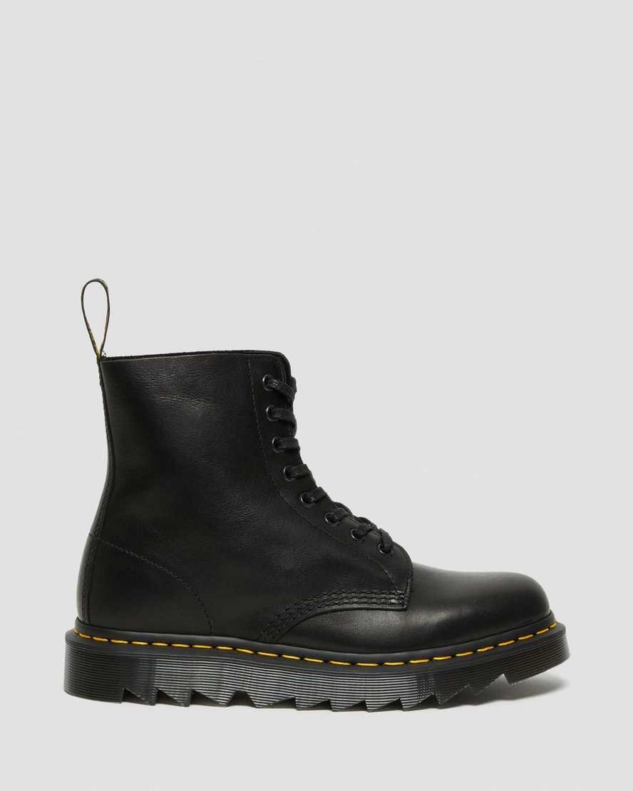 Dr Martens 1460 Pascal Ziggy Leder Schnürstiefel Herren Schwarz | WQS-074283