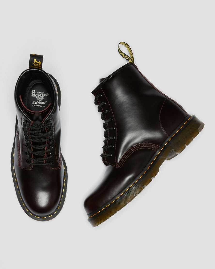 Dr Martens 1460 Slip Resistant Atlas Leder Schnürstiefel Herren Oxblood | AHZ-978430