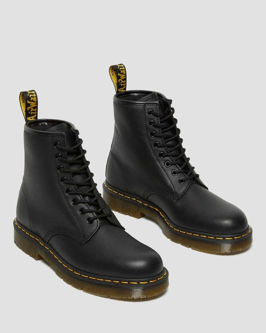 Dr Martens 1460 Slip Resistant Leder Schnürstiefel Damen Schwarz | WEZ-128749