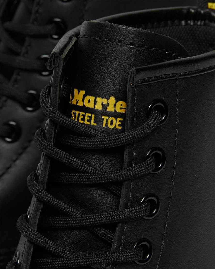 Dr Martens 1460 Slip Resistant Steel Kappe Schnürstiefel Damen Schwarz | ERQ-413652