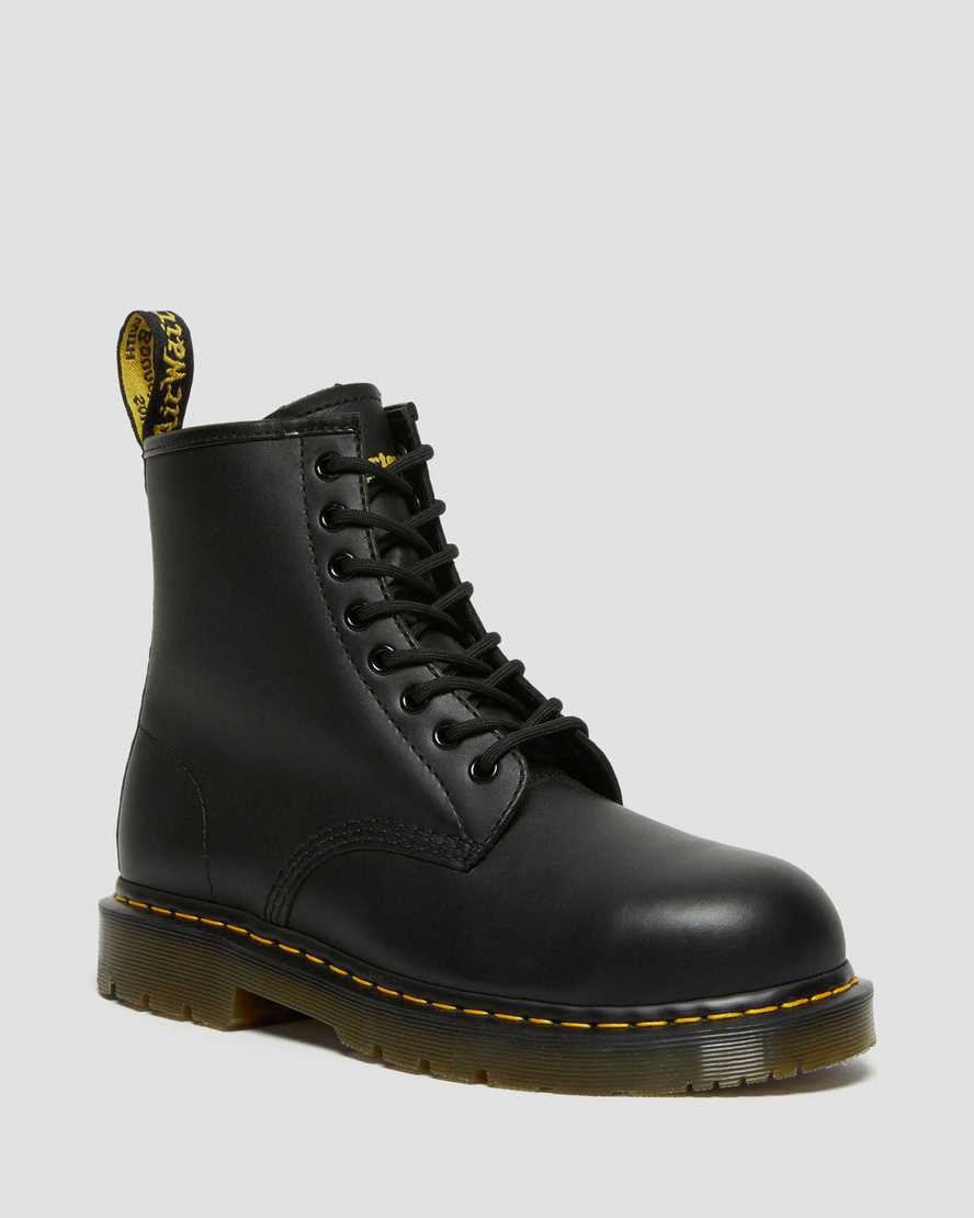 Dr Martens 1460 Slip Resistant Steel Kappe Schnürstiefel Damen Schwarz | ERQ-413652