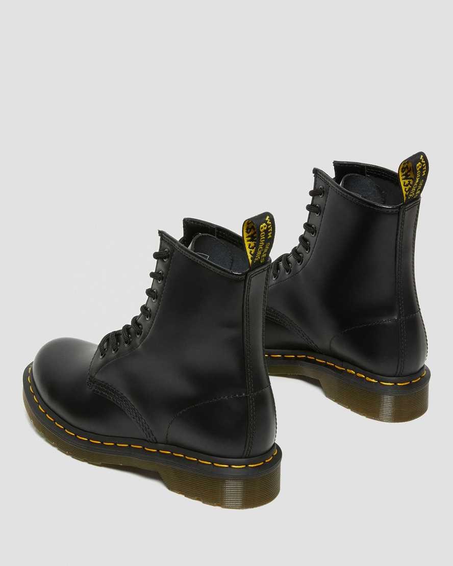 Dr Martens 1460 Smooth Leder Schnürstiefel Damen Schwarz | CZD-402781