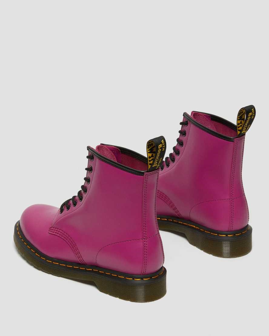 Dr Martens 1460 Smooth Leder Schnürstiefel Damen Rosa | IAG-527613