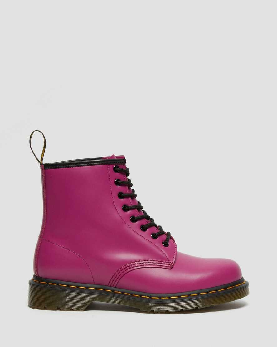 Dr Martens 1460 Smooth Leder Schnürstiefel Damen Rosa | IAG-527613