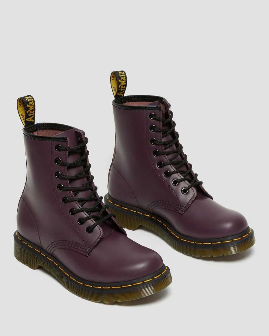 Dr Martens 1460 Smooth Leder Schnürstiefel Damen Lila | MCO-926374