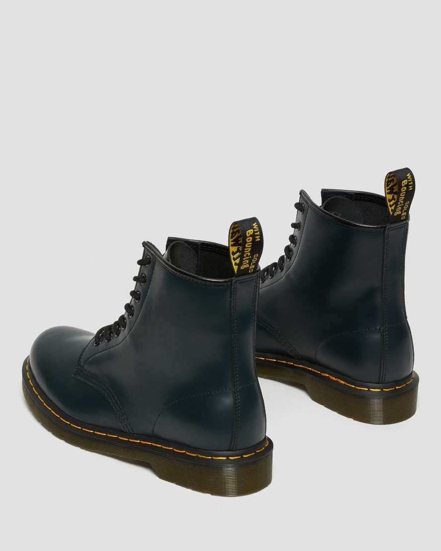 Dr Martens 1460 Smooth Leder Schnürstiefel Damen Navy | UXO-162490