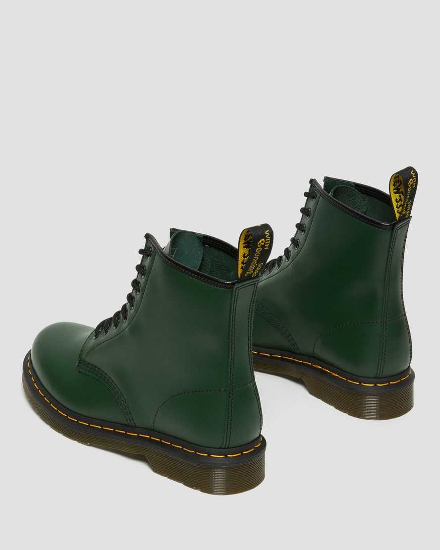 Dr Martens 1460 Smooth Leder Schnürstiefel Damen Grün | XED-582763