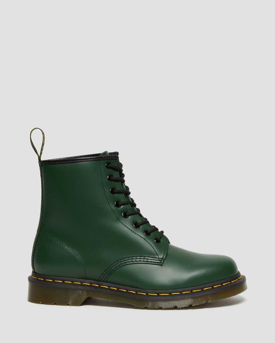 Dr Martens 1460 Smooth Leder Schnürstiefel Damen Grün | XED-582763