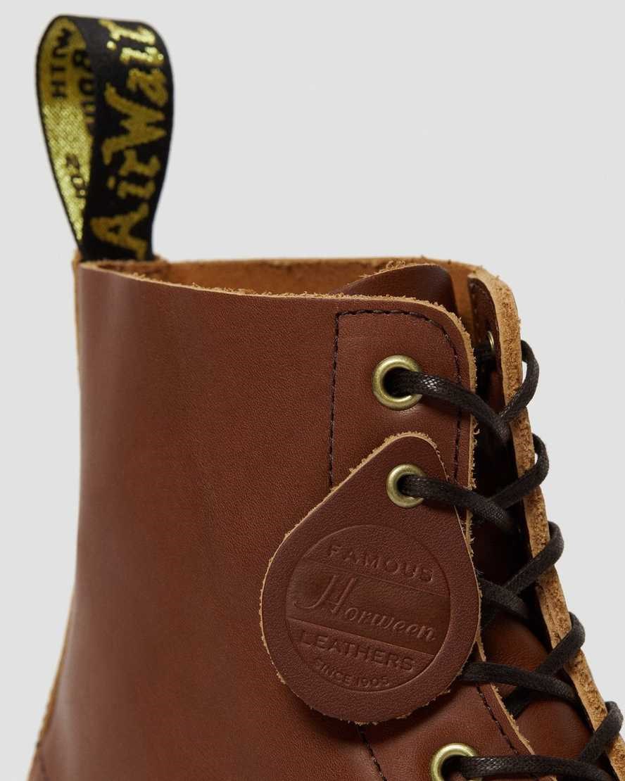 Dr Martens 1460 Veg Tan Leder Schnürstiefel Herren Tan | DYI-342816