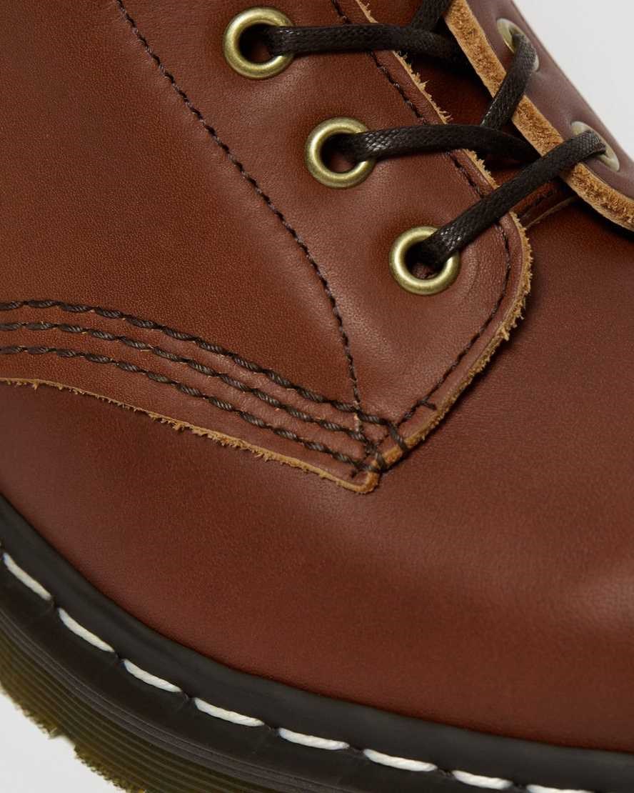 Dr Martens 1460 Veg Tan Leder Schnürstiefel Herren Tan | DYI-342816