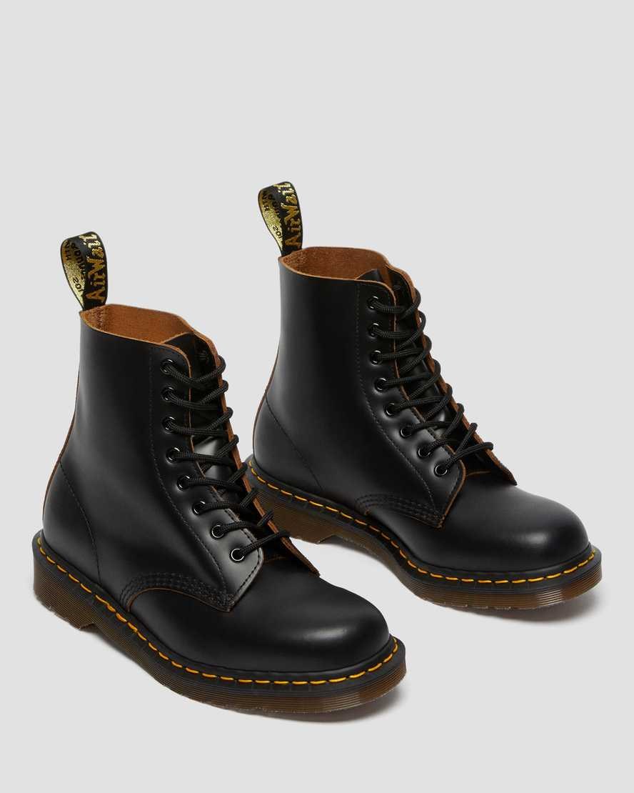 Dr Martens 1460 Vintage Made in England Schnürstiefel Herren Schwarz | APV-024315