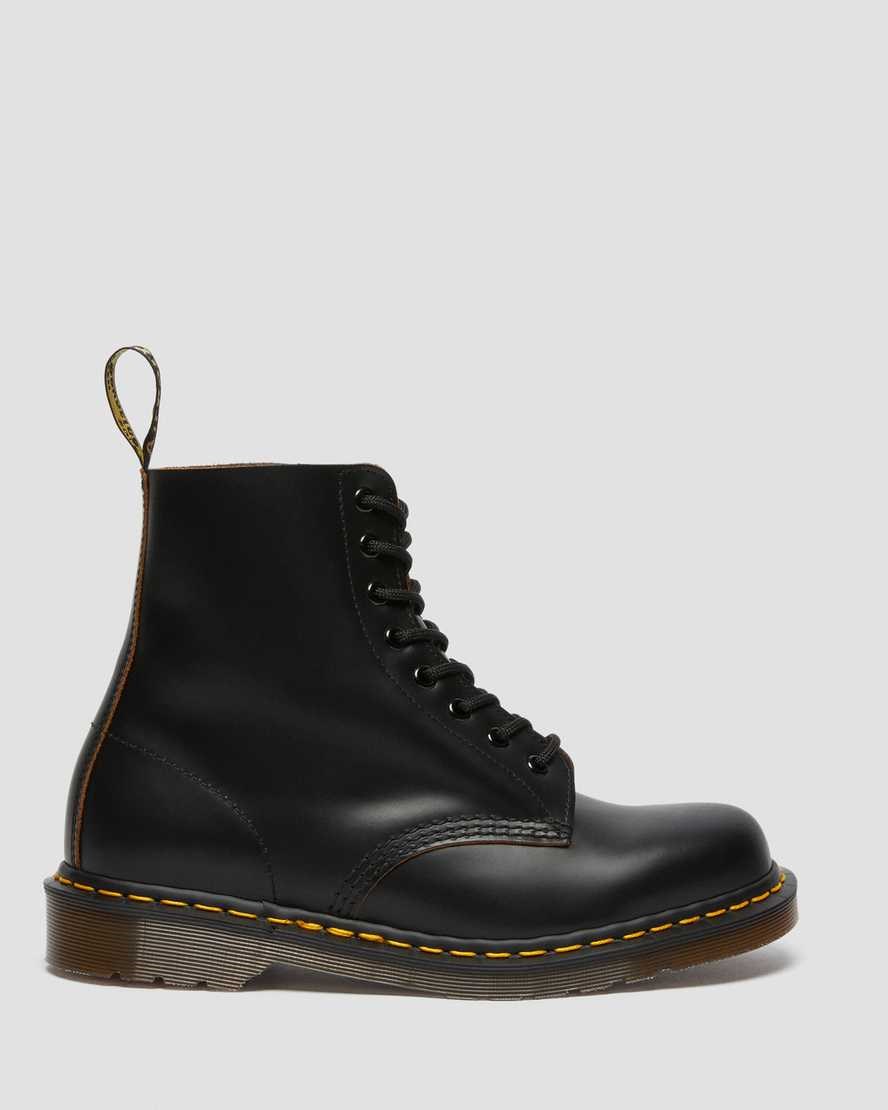 Dr Martens 1460 Vintage Made in England Schnürstiefel Herren Schwarz | APV-024315