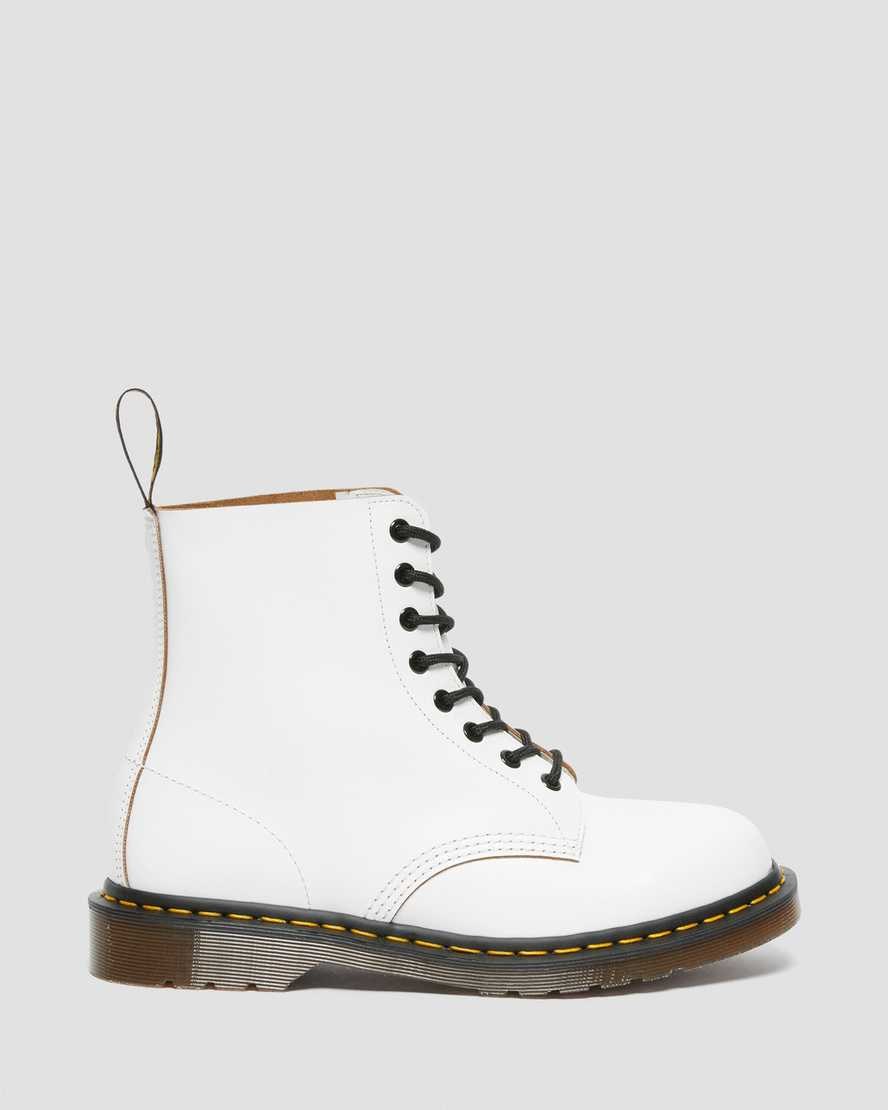 Dr Martens 1460 Vintage Made in England Stiefeletten Herren Weiß | AUV-785106