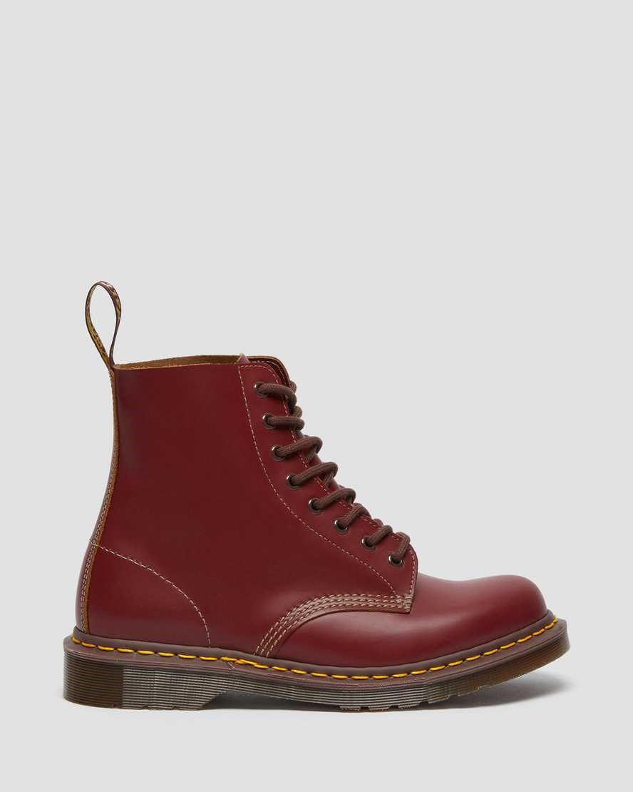 Dr Martens 1460 Vintage Made in England Stiefeletten Damen Rot | FDI-481062