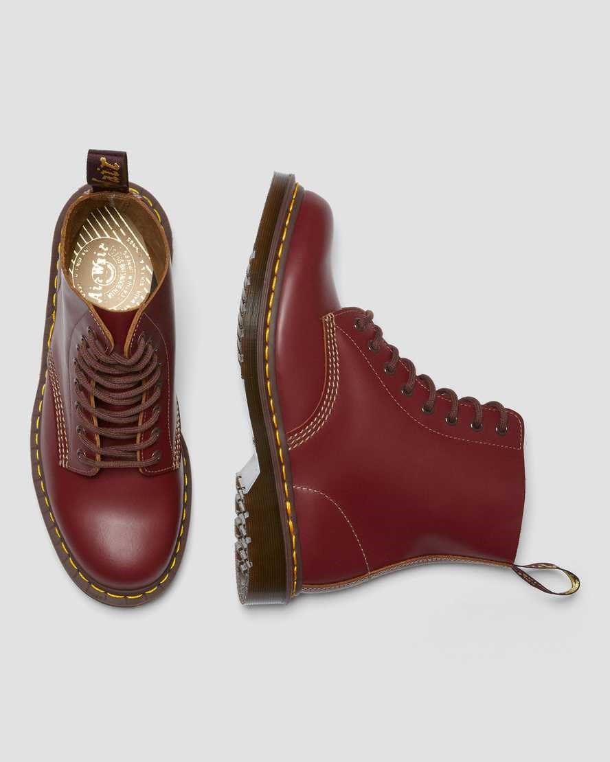 Dr Martens 1460 Vintage Made in England Schnürstiefel Damen Rot | ROF-183402