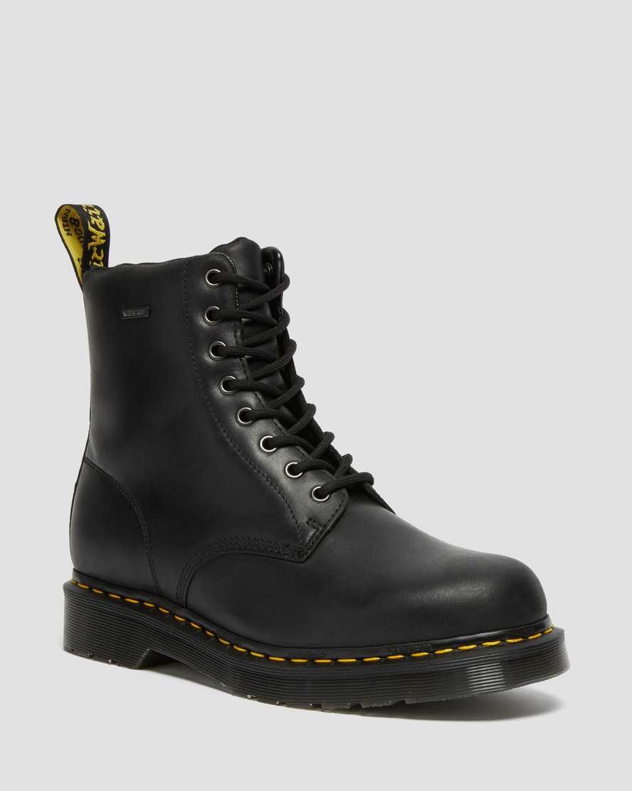 Dr Martens 1460 Wasserdichte Stiefeletten Herren Schwarz | NQC-253079