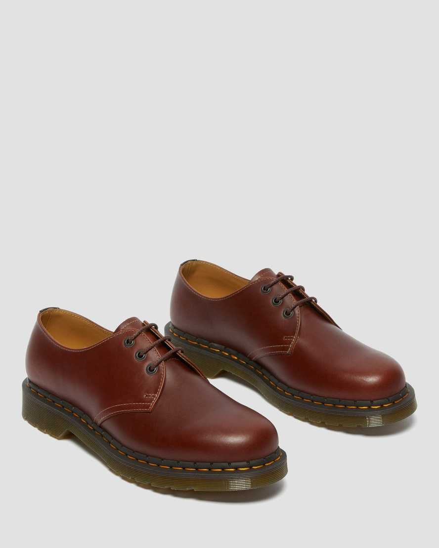 Dr Martens 1461 Abruzzo Leder Oxfords Schuhe Herren Braun Schwarz | QWU-536897