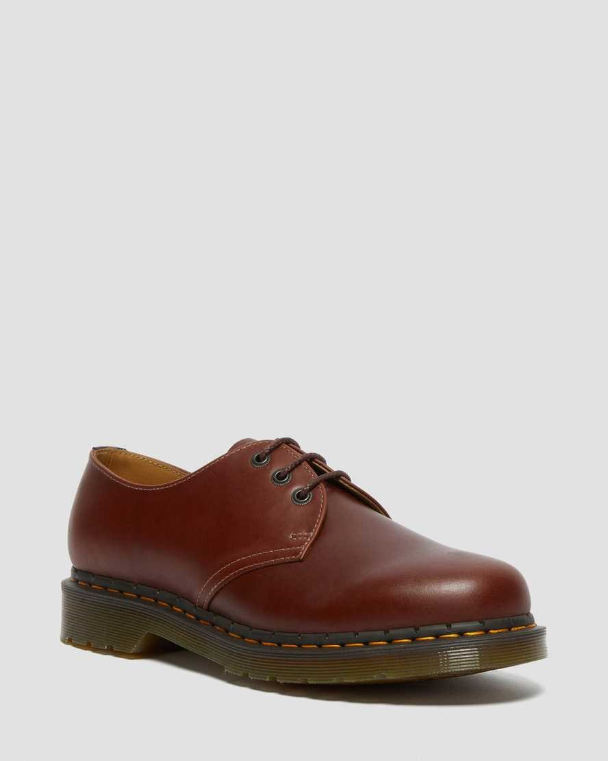 Dr Martens 1461 Abruzzo Leder Oxfords Schuhe Herren Braun Schwarz | QWU-536897