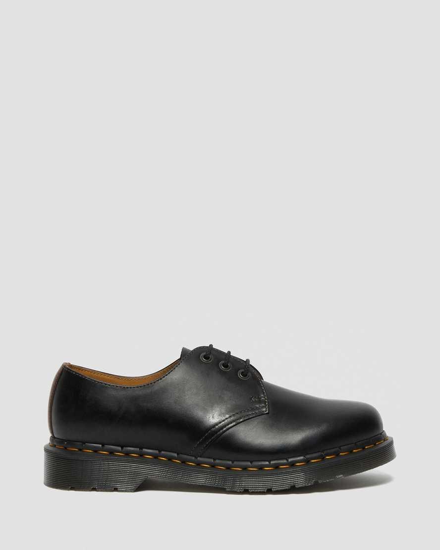 Dr Martens 1461 Abruzzo Leder Oxfords Schuhe Herren Schwarz Braun | ZFO-905417