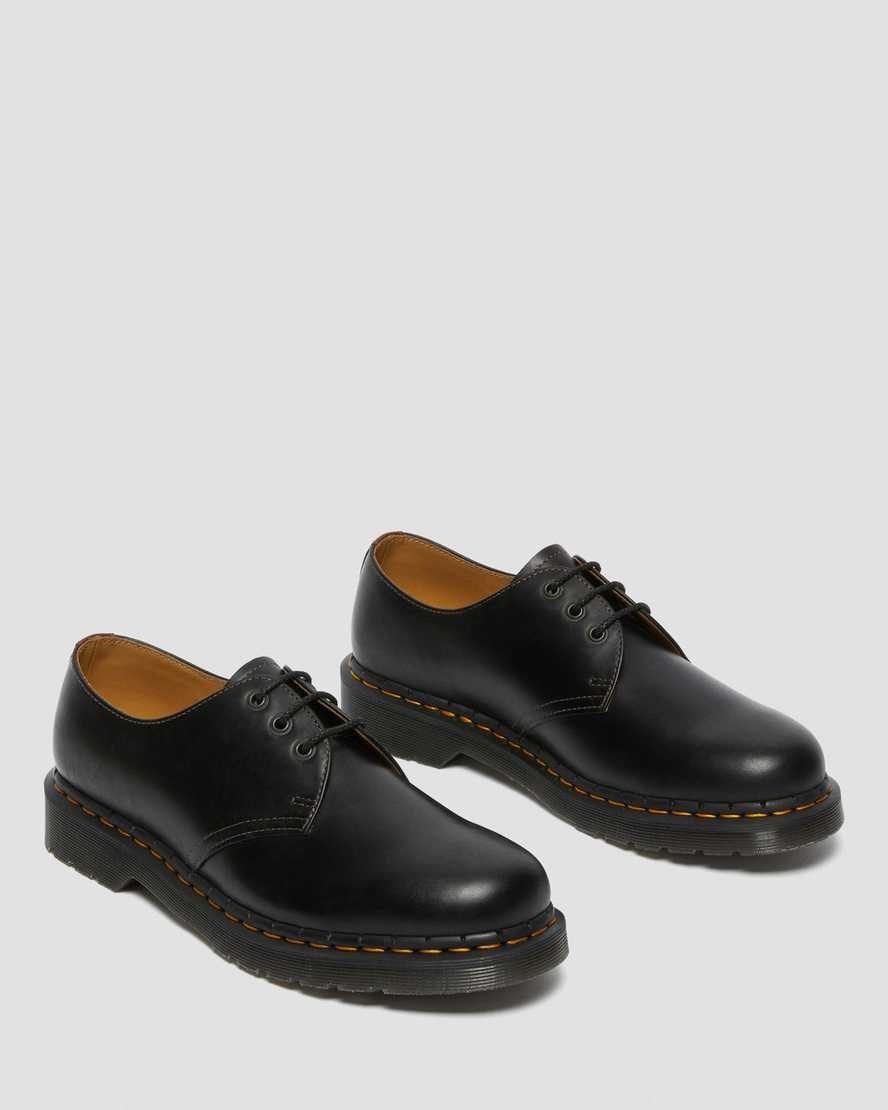 Dr Martens 1461 Abruzzo Leder Oxfords Schuhe Herren Schwarz Braun | ZFO-905417