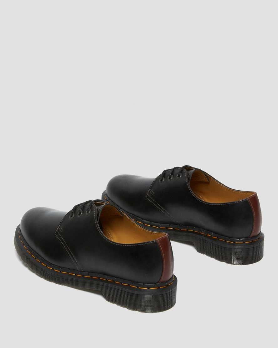 Dr Martens 1461 Abruzzo Leder Oxfords Schuhe Herren Schwarz Braun | ZFO-905417