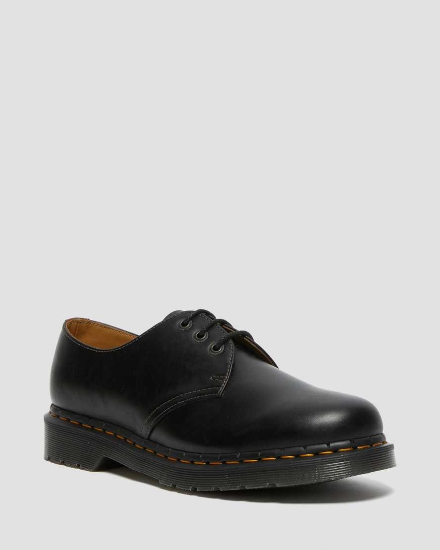 Dr Martens 1461 Abruzzo Leder Oxfords Schuhe Herren Schwarz Braun | ZFO-905417