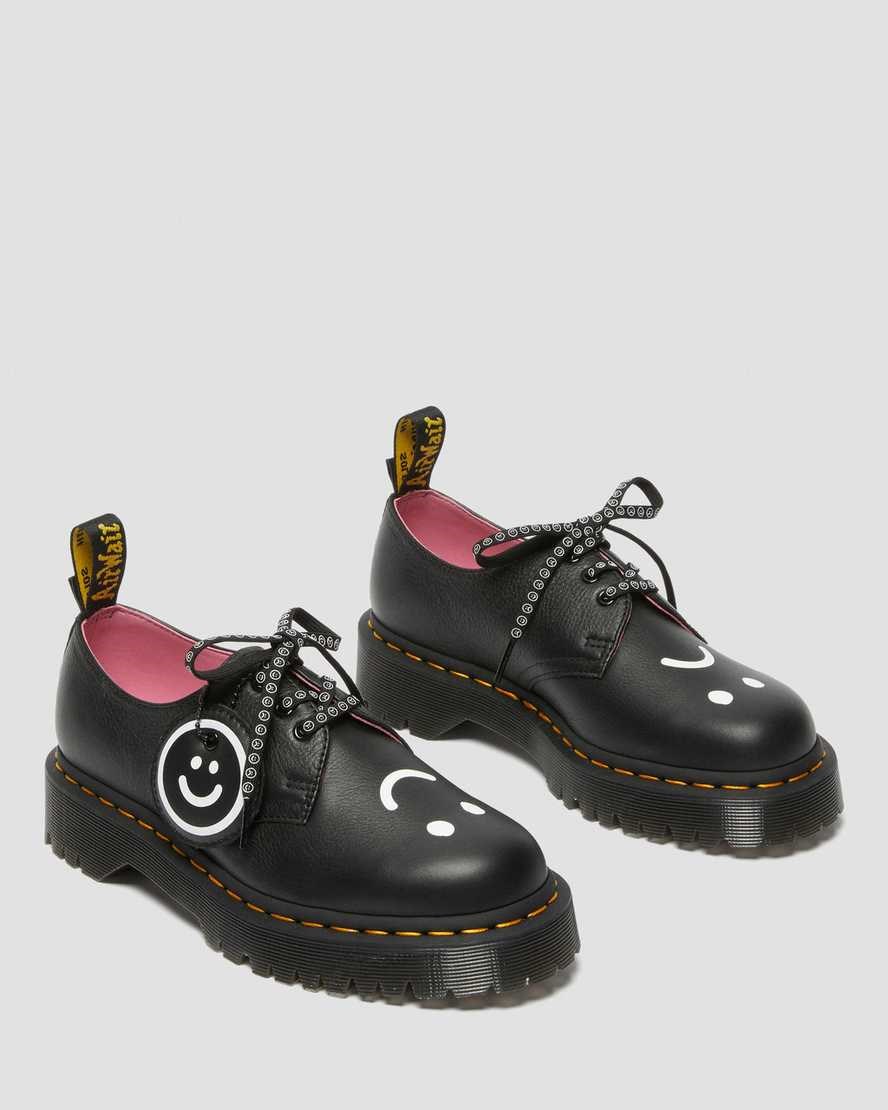 Dr Martens 1461 Bex Lazy Oaf Leder Oxfords Schuhe Damen Schwarz | XLK-834219