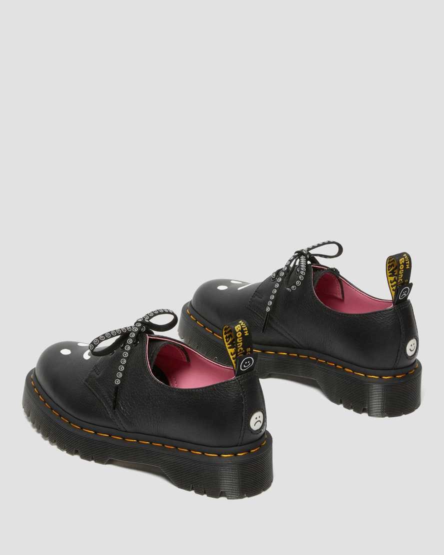 Dr Martens 1461 Bex Lazy Oaf Leder Oxfords Schuhe Damen Schwarz | XLK-834219