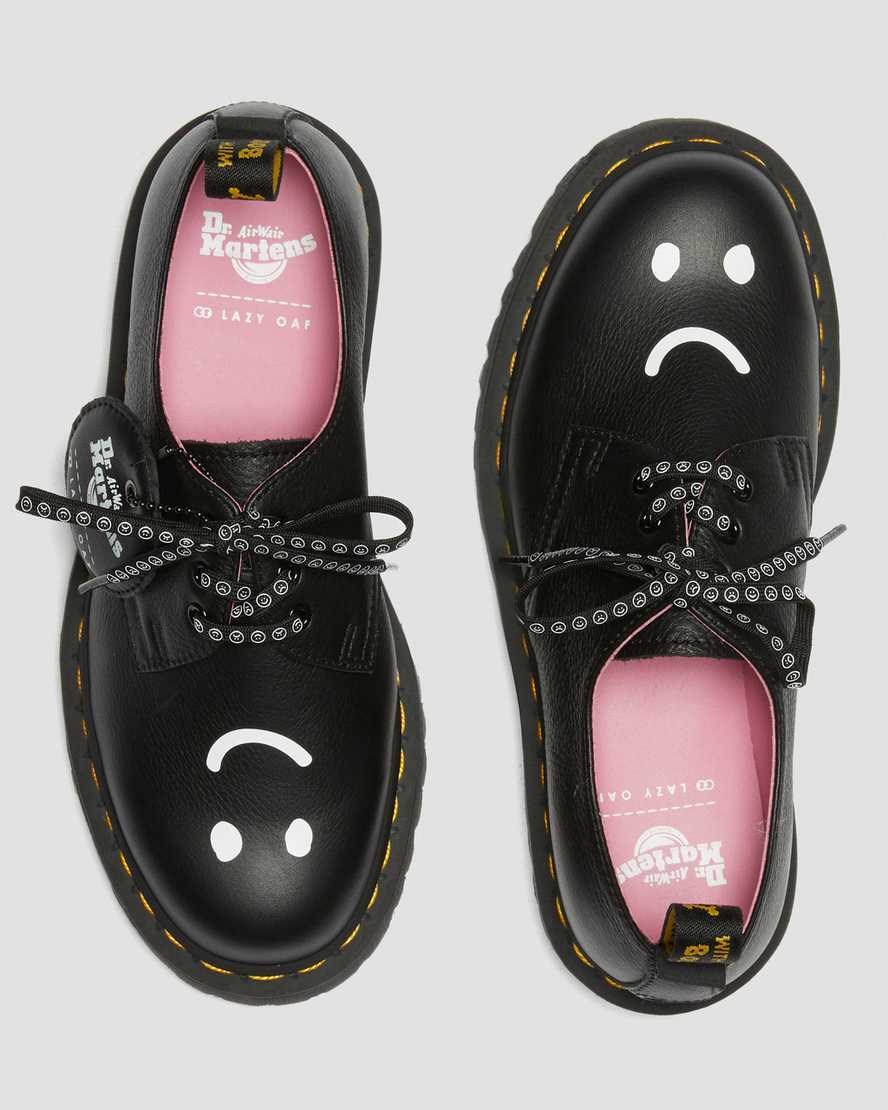 Dr Martens 1461 Bex Lazy Oaf Leder Oxfords Schuhe Damen Schwarz | XLK-834219